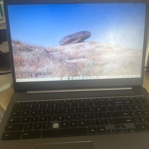 Lenovo Gray Laptop with Full-Size Keyboard and Large Display